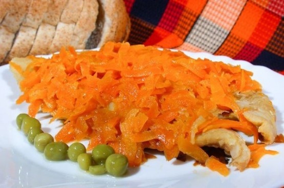 Рыба с овощами - правильный обед Рыба с овощами - правильный обед